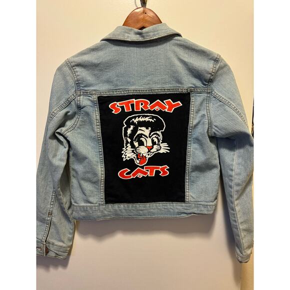 Stray Cats Kids Rockabilly Denim Jacket-Medium(10/12) - Picture 1 of 6